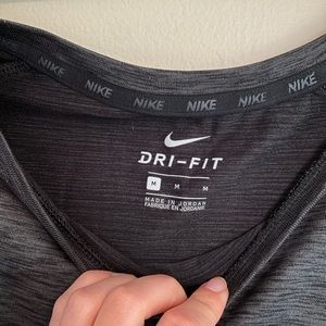 Quarter Sleeve, Dark Gray Heather Dri-Fit Shirt